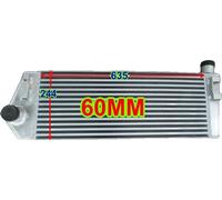 Echangeur d'air de suralimentation, Alliage aluminium, Puissance de refroidissement améliorée, Compatibilité avec Renault Megane II, Design à montage frontal, Construction robuste