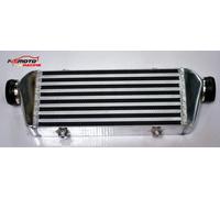 Échangeur d'air de suralimentation turbo, matériau aluminium, dimensions du noyau 280mm x 300mm x 76mm, dimensions totales 460mm x 330mm x 80mm, dimensions d'entrée/sortie Φ76mm, design Bar & Plate