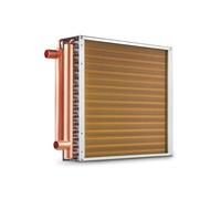 Echangeur de Chaleur 40,6×40,6cm Avec 3 Rangées Tubes en Cuivre 193 Ailettes