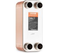 Échangeur de chaleur à plaques 50 Ports MNPT 4*1-1/4" 5"x 12" Brasé en acier inoxydable 316L