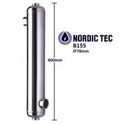 Echangeur de chaleur Acier INOX piscine échangeur NORDIC TEC tubulaire 16-700kW
