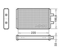 DENSO Échangeur Thermique Chauffage Habitacle Aluminium Pour Iveco Daily III