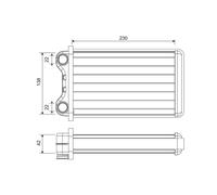 Échangeur de chaleur, chauffage habitacle VALEO 812255