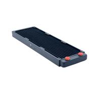 Échangeur de Chaleur, Échangeur De Radiateur En Cuivre, 360mm, 2.7cm, Épaisseur De Refroidisseur De Liquide Blanc, Ventilateurs De Refroidissement À Eau 12CM(Zwart)