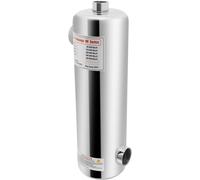 Échangeur de chaleur en acier inoxydable, 60 kW, pour piscine. Débit d'eau de la piscine : 250 litres/minute. Puissance : 200kBtu/h. Échangeur de chaleur pour piscine