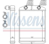 Échangeur De Chaleur Intérieur En Aluminium Compatible Pour Dacia Lodgy Dokker