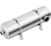 Échangeur de chaleur pour piscine, chauffage de piscine en acier inoxydable, 60 kW, pour piscines, chauffe-bains, débit d'eau chaude : 30 litres