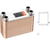 Échangeur de chaleur VEVOR, 80 plaques pour un chauffage efficace, construction en acier inoxydable durable, format 5x12 pouces, lot de 80 pièces