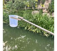 Échantillon d'eau télescopique avec cuillère en acier inoxydable et bécher pour la surveillance de l'environnement, les tests sur les lacs et les rivières