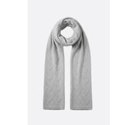 Écharpe cachemire maille ajourée Misciano gris lumineux 40x185 cm