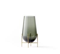 Audo Copenhagen Vase moyen Échasse verre fumé