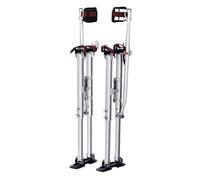 VEVOR Échasses pour Cloison Sèche Réglables 91,4-126,7 cm Échasses Plaquiste Alliage Aluminium Charge 103 kg Pieds 27-29 cm Genouillères de Protection pour Travaux Peinture Déco Maison Plafond Argent