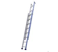 Tubesca-Comabi Échelle Platinium coulisse à main à crochets – 2 plans – 2 x 8 marches