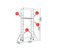 Échelle 6 barreaux QUAD UP évolution Centaure - 257403