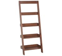 Echelle à 5 niveaux Effet Bois Foncé en MDF Rangement pour Bibelots Mobile Trio