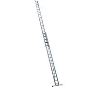 Echelle Aluminium semi-professionnelle coulissante à corde 2x17 Haut travail 8,80 m EC Es G