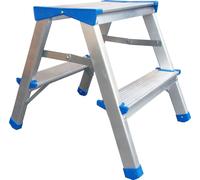 Échelle, Aluminium Tabouret Pliant 44Cm 1 Marche + Plateforme