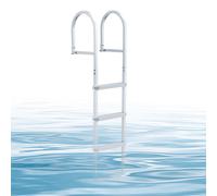 Échelle amovible VEVOR pour ponton, échelle de bateau avec 4 marches antidérapantes, larges repose-pieds et main courante, échelle de piscine en alliage d'aluminium d'une capacité de charge de 272 kg,