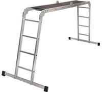 Echelle avec plateforme Strend Pro, aluminium, articulee, 4x3, 4en1, max. 150 kg