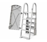 Échelle avec porte sécurité enfant Innovaplas FRAME DELUXE piscine hors-sol
