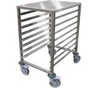 ECHELLE BASSE INOX SOUDEE 600X400-L2G - Inox8 Niveaux x864mm G