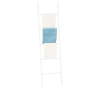 Echelle CASTEL porte-serviettes avec 5 barreaux, en métal laqué blanc