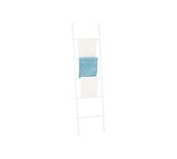 Echelle CASTEL porte-serviettes avec 5 barreaux, en métal laqué blanc