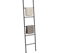 Echelle CASTEL porte-serviette échelle de décoration avec 5 barreaux, en métal laqué noir