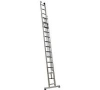 Echelle coulissante 2 plans à corde 2 x 14 barreaux 6m60 usage professionnel régulier PRC2