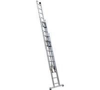 Echelle coulissante 3 plans à corde 3 x 10 barreaux 6m85 usage professionnel régulier PRC3