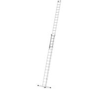Echelle coulissante à corde 2 plans 2x18 échelons 8 7m/9 5m en alu Hailo ProfiStep Duo