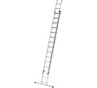 Hailo Hailo S80 ProfiStep duo, échelle coulissante en aluminium 2 parties, 2x15 barreaux Quantité:1