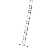 Hailo Hailo S80 ProfiStep duo, échelle coulissante en aluminium 2 parties, 2x18 barreaux Quantité:1