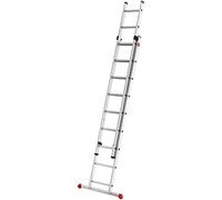 Hailo Hailo S80 ProfiStep duo, échelle coulissante en aluminium 2 parties, 2x9 barreaux Quantité:1