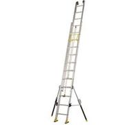 Echelle coulissante Aluminium à corde 2x10 Haut. accès 3,75 m C2 STAB'