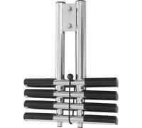 Échelle de bateau - Télescopique - 4 marches - Acier inoxydable 304 - Capacité de charge de 408 kg - Réglable de 43 à 104 cm - Marches antidérapantes - Pour bateau/piscine