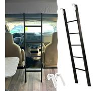 Échelle de lit superposé en Bois, échelle Rustique de Style Ferme avec Base en Caoutchouc, pour bibliothèque de Caravane (Dimensions : 5 marches, 150 cm)