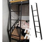 Échelle de lit superposé en métal avec Crochets, échelle de sécurité Gain de Place pour dortoir et Maison, Conception résistante pour Un accès Facile à la Mezzanine