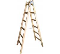 Echelle de peintre en bois Echelle double Escabeau Echelle en bois 6nombre de barreaux 2x6 9670