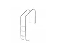 Échelle de Piscine Enterrée 87,5 cm Échelle de Piscine Acier Inoxydable avec 3 Marches PP pour Piscines Intérieur Extérieur