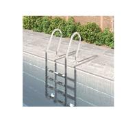 vidaXL Échelle de piscine 54x38x184,5 cm Acier inoxydable 304