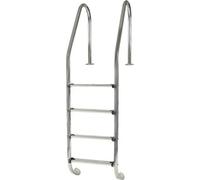 Gre Accessories Standard Inground Pool Ladder 4 Steps Argenté