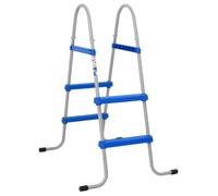 vidaXL Échelle de piscine pour piscines hors sol 84 cm Acier et plastique