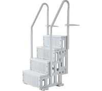 Échelle de piscine VEVOR, 4 marches, capacité de charge 180 kg, convient aux piscines encastrées et hors-sol de 48-54 pouces et à toute surface de terrasse