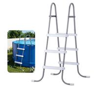 Échelle de piscine VEVOR en acier au carbone, capacité de charge de 136 kg, échelle d'accès à cadre en A, échelle de sécurité pour piscines hors sol d'une profondeur de 106,7 cm, aide à l'accès avec 3