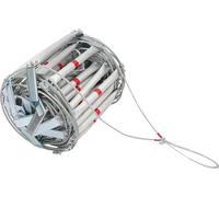 Échelle de secours, capacité de charge 200 kg, longueur totale 15 m, longueur de chaque barre 30 cm, espacement entre les barres 40 cm, matériaux : acier et alliage d'aluminium