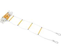Échelle de secours - Échelle de sauvetage incendie - Longueur 10 m - Corde 18 mm - Charge maximale 200 kg - 2 crochets - PP/plastique, acier au manganèse - Utilisation rapide