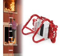 Échelle de secours Ikodm, échelle de sauvetage, échelle ignifuge avec mousqueton, échelle de corde pour la lutte contre les incendies, échelle de secours, échelle de secours à crochets