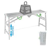Échelle d'échafaudage pliable réglable multi-usages portable plate-forme réglable en hauteur pour projets d'ingénierie à domicile et de bricolage