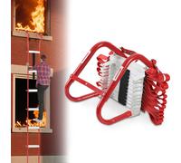 Echelle d'incendie Hengda 4,5 m Echelle de secours Echelle suspendue pour 2 étages Echelle de secours avec crochet rétractable jusqu'à 450 kg Echelle de corde Incombustible